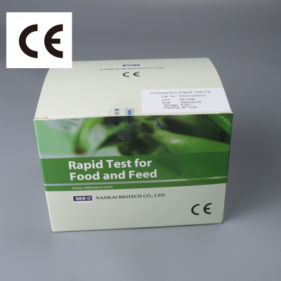China Pesticide Test Strips Chlorpyrifos Rapid Test Kit supplier