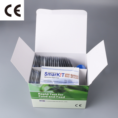 Melamine Rapid Test Kit Strip Test Kit Aflatoxin For Corn wheat grain Diagnostic Test Kit One Step Test supplier