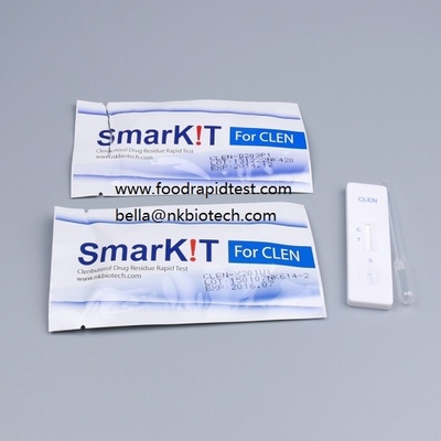 Clenbuterol Hydrochloride Rapid Test Kit For Pork, Chicken, Beef Antibiotic Test Strips Diagnostic Test Kit supplier