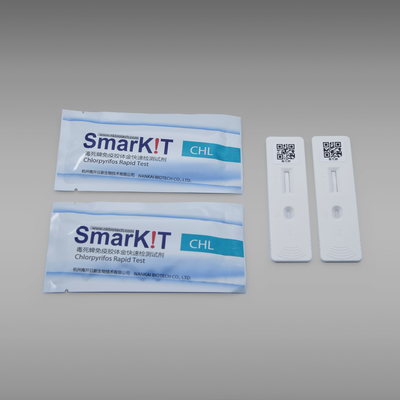 Pesticide Chlorpyrifos Rapid Diagnosis Test Kit For Rice Grain Cereal Fuits Vegetables Tea Leaves supplier