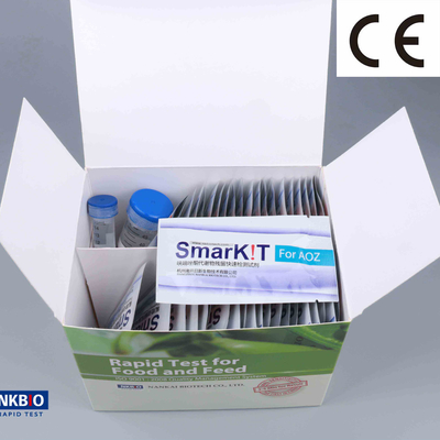 Nitrofuran AOZ Rapid Test Strip Kit for Seafood Fish Meat Tissue Analysis supplier